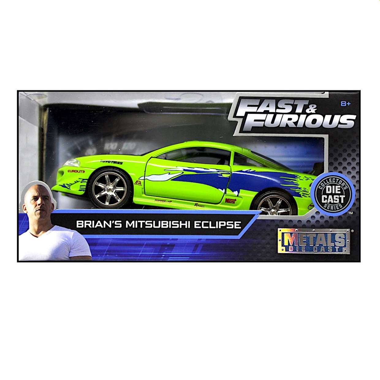 Brian's Mitsubishi Eclipse 1/24 Fast & Furious Jada Toys Metal Die Cast