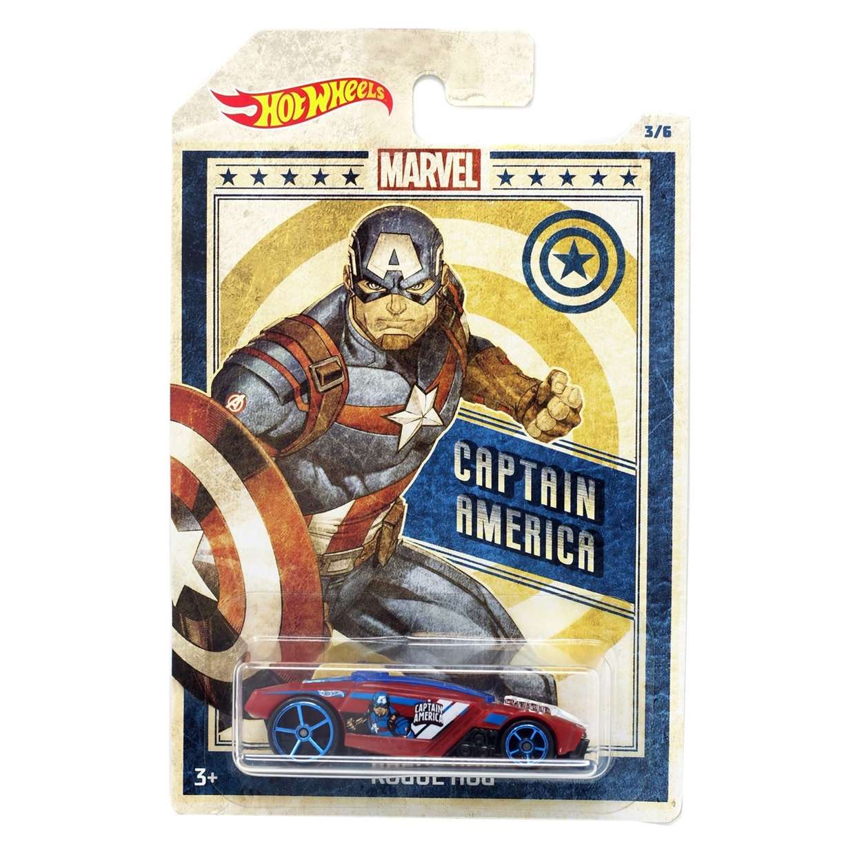 Capitán América ( Rogue Hog ) Hot Wheels Collect Them All