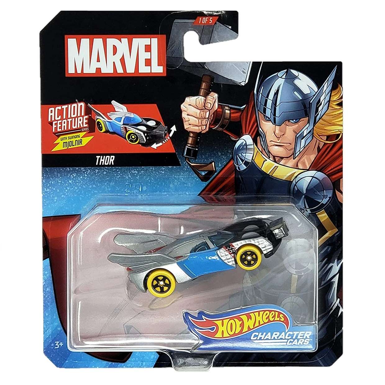 Thor Marvel Action Feature Series Character Cars Hot Wheels 