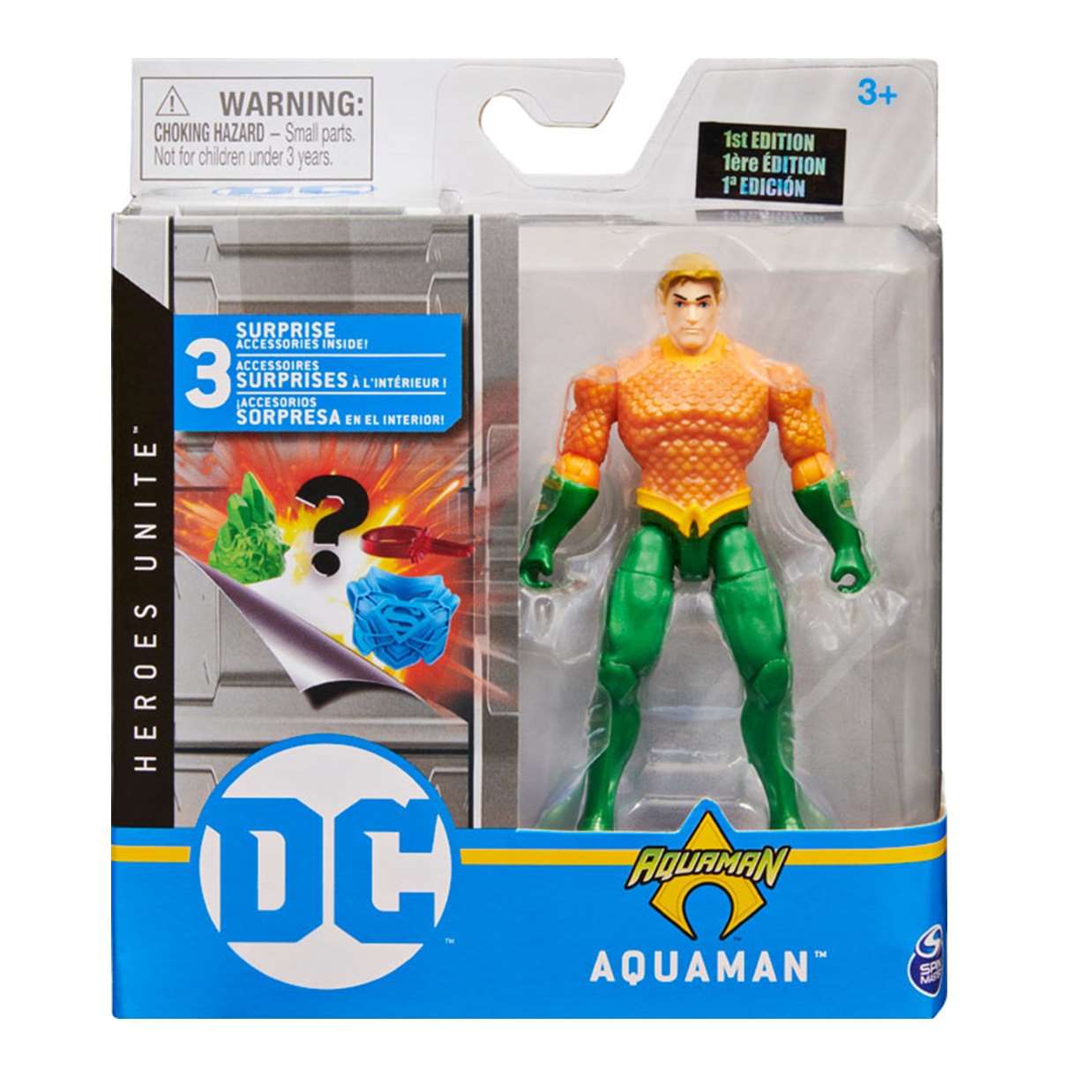 Aquaman 1st Edition Figura Dc Heroes Unite Spin Master 