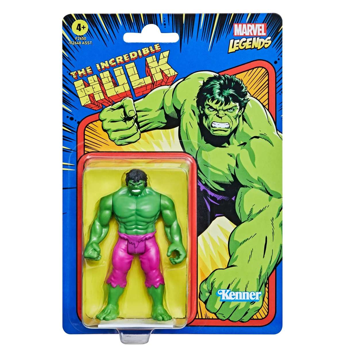 The Incredible Hulk Vintage Figura Marvel Kenner 3 PuLG