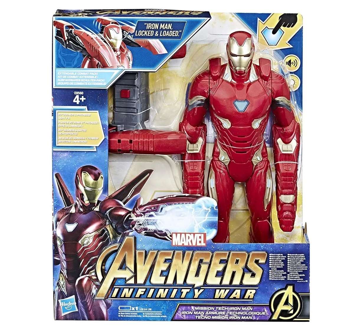 Iron Man Figura Marvel Avengers Infinity War Missions Tech