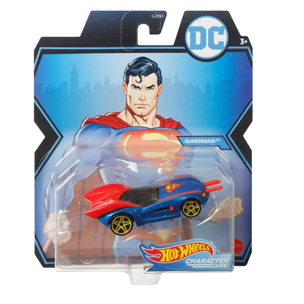 Superman Gmh96 Hot Wheels Character Cars Die Cast