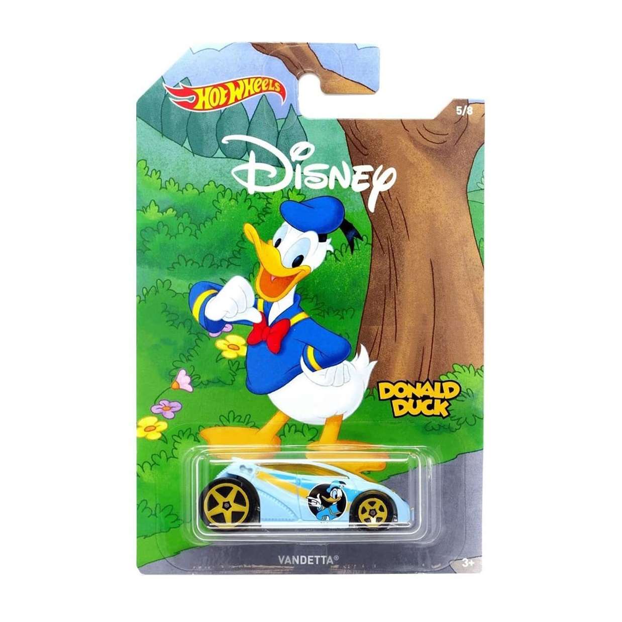 Donald Duck Vandetta 5/8 Hot Wheels Disney Mickey And Friend