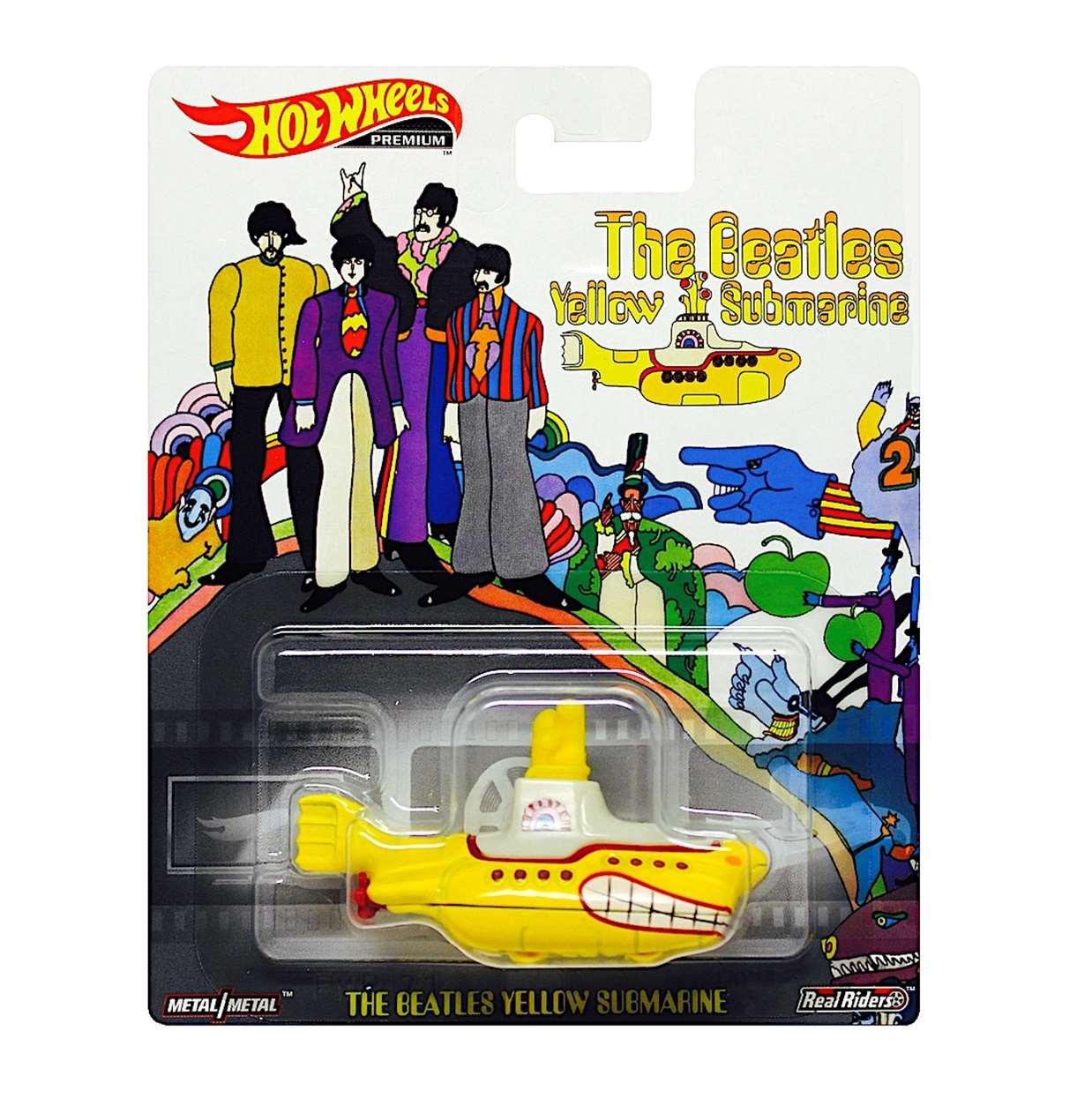 The Beatles Yellow Submarine Metal Real Riders Hot Wheels